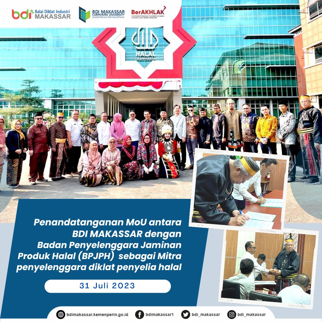 Penandatanganan MoU Antara BDI Makassar dengan BPJPH
